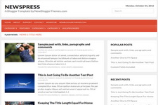 Newspress Blogger Theme