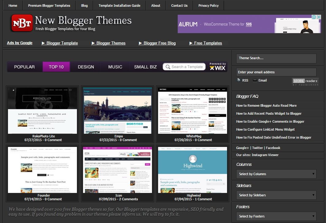 template belajar seo blogspot templates