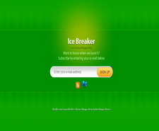 Ice Breaker Green Blogger Template