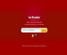 Ice Breaker Red Blogger Template