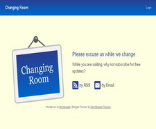 Changing Room Blue Blogger Template