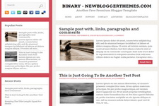 Binary Blogger Theme