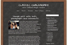 Classic Chalkboard Blogger Theme