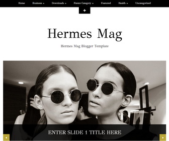 Hermes Mag Blogger Template | NewBloggerThemes.com