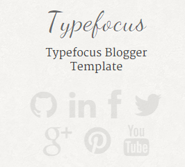 Social Buttons - Typefocus Blogger Template