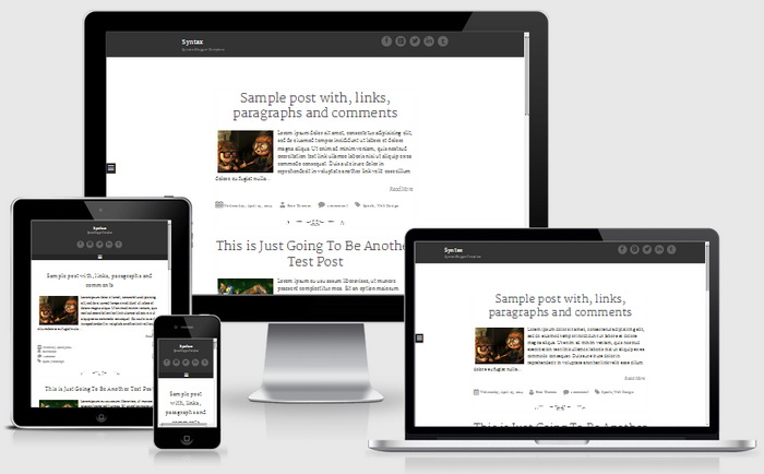 Responsive Syntax Blogger Template