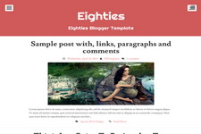 Eighties Blogger Theme