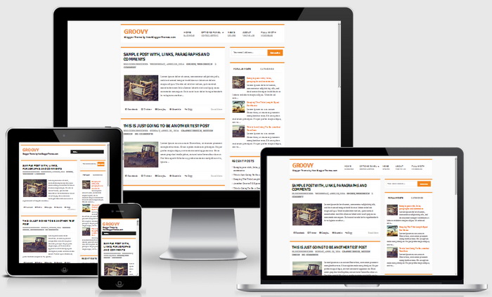 Responsive Groovy Blogger Template