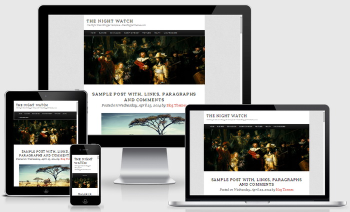 Responsive The Night Watch Blogger Template