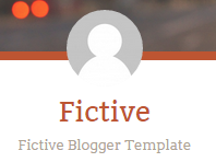 Header Avatar - Fictive Blogger Template