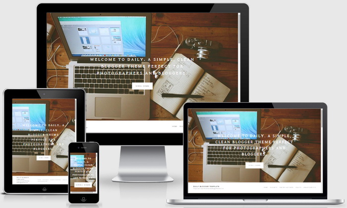 Responsive Daily Blogger Template