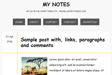 My Notes Blogger Theme