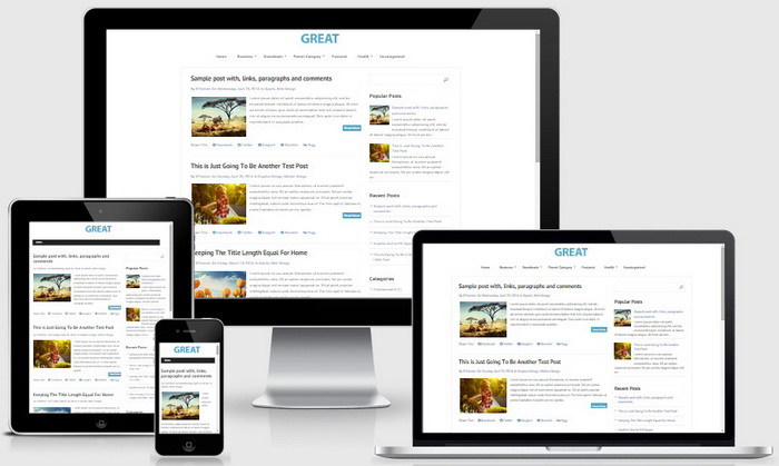 Responsive Great Blogger Template