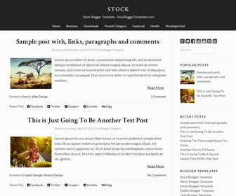 Stock Blogger Template | NewBloggerThemes.com