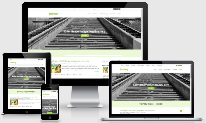 Responsive StairWay Blogger Template