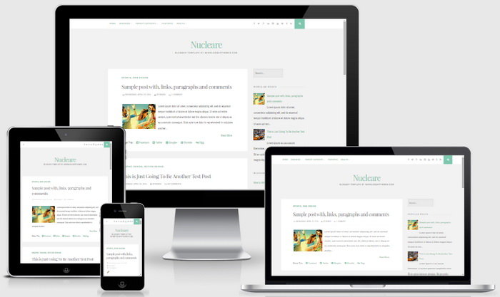 Responsive Nucleare Blogger Template