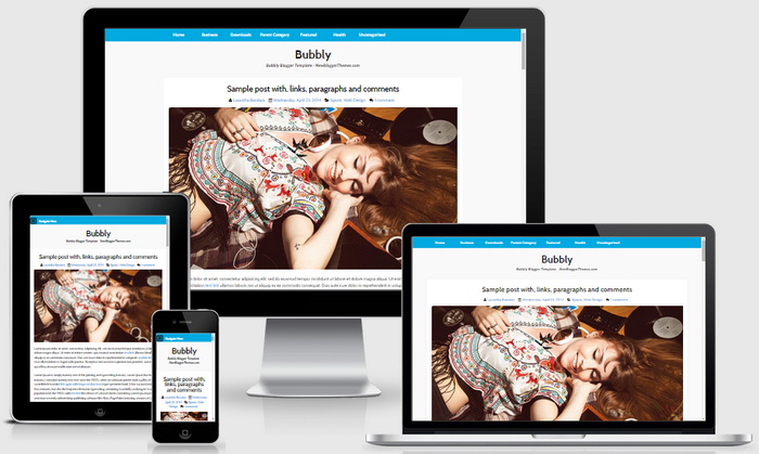 Responsive Bubbly Blogger Template