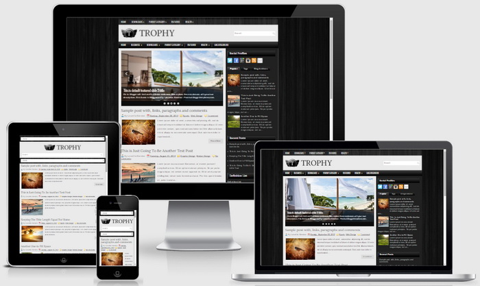 Responsive Trophy Blogger Template
