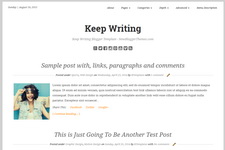 Keep Writing Blogger Theme