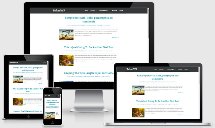 Responsive View - BakedWP Blogger Template