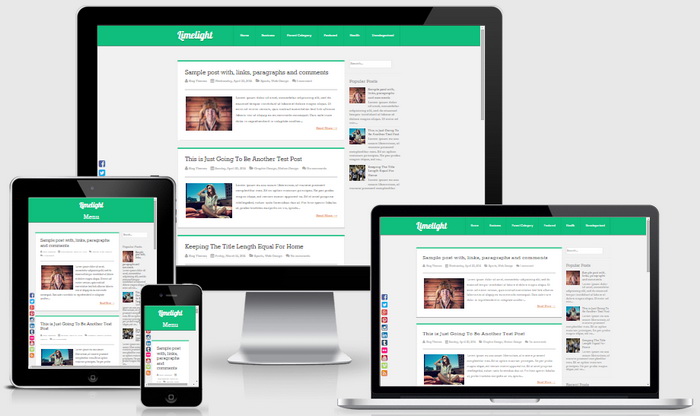 Responsive View - Limelight Blogger Template