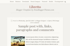 Libretto Blogger Theme