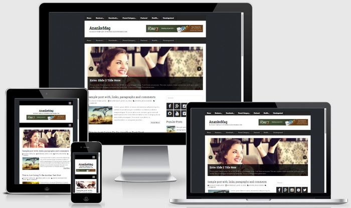 Responsive View - AnankeMag Blogger Template