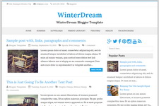 WinterDream Blogger Theme