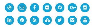 Social Buttons - AwesomeOne Blogger Template