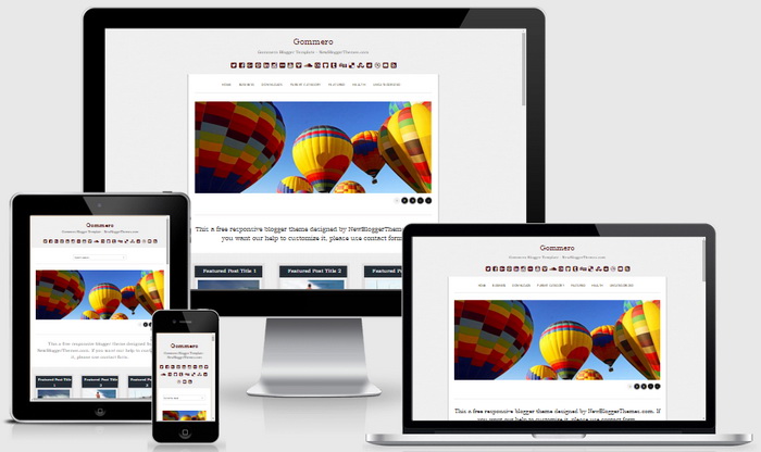 Responsive View - Gommero Blogger Template