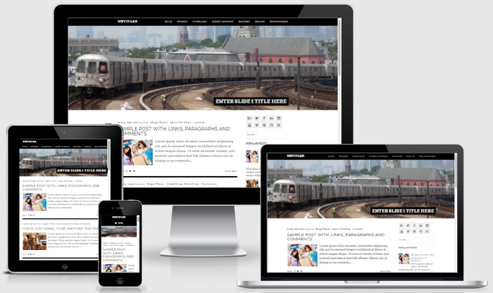 Responsive View - Untitled Blogger Template