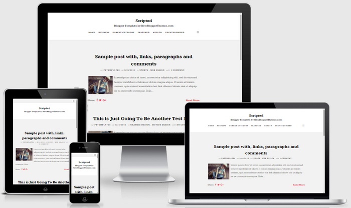 Responsive View - Scripted Blogger Template