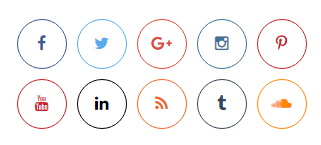 Social Buttons - Vegeta Blogger Template