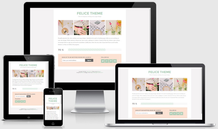 Responsive View - Felice Blogger Template