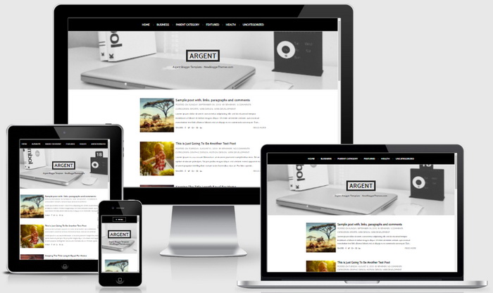 Responsive View - Argent Blogger Template