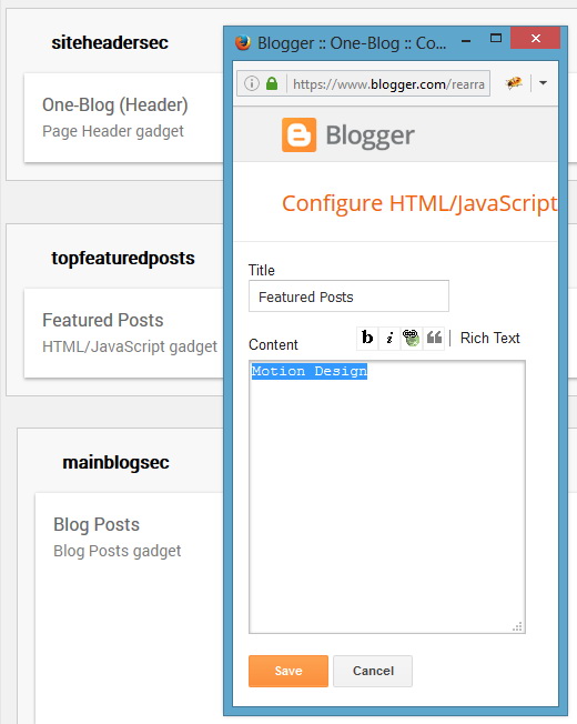 Featured Posts Slider Configuration - Pro-Blogg Blogger Template