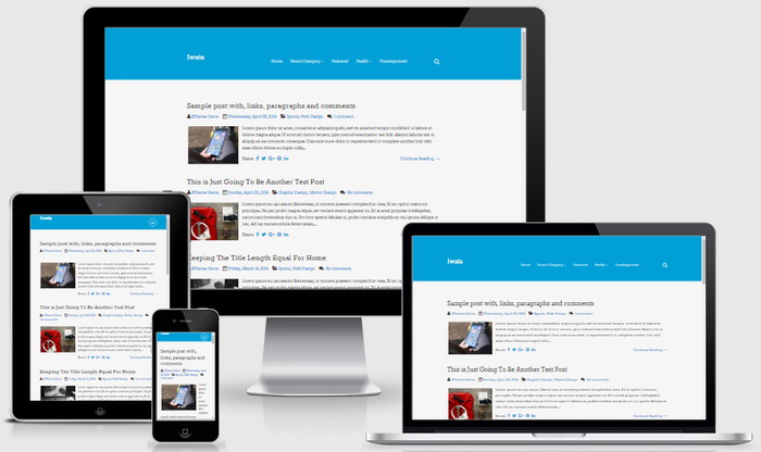 Responsive View - Iwata Blogger Template
