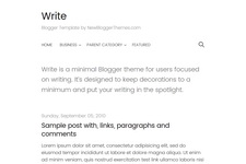 Write Blogger Theme