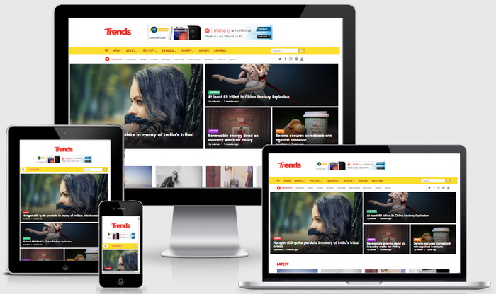 Responsive View - Trends Blogger Template