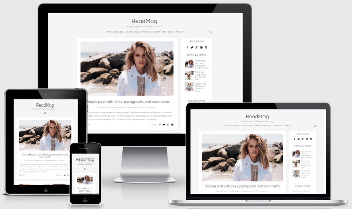 Responsive View - ReadMag Blogger Template