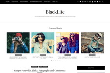 BlackLite Blogger Theme