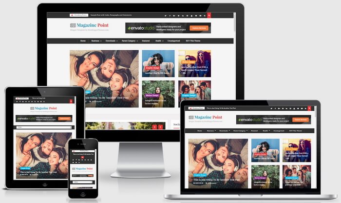Responsive View - Magazine Point Blogger Template