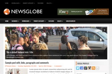 NewsGlobe Blogger Theme