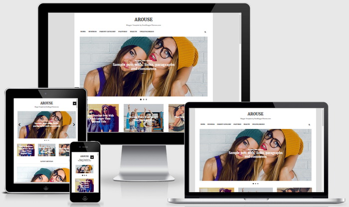 Responsive View - Arouse Blogger Template