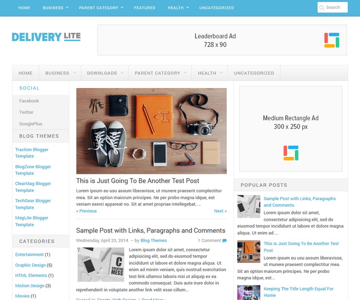 Delivery Lite Blogger Template | NewBloggerThemes.com