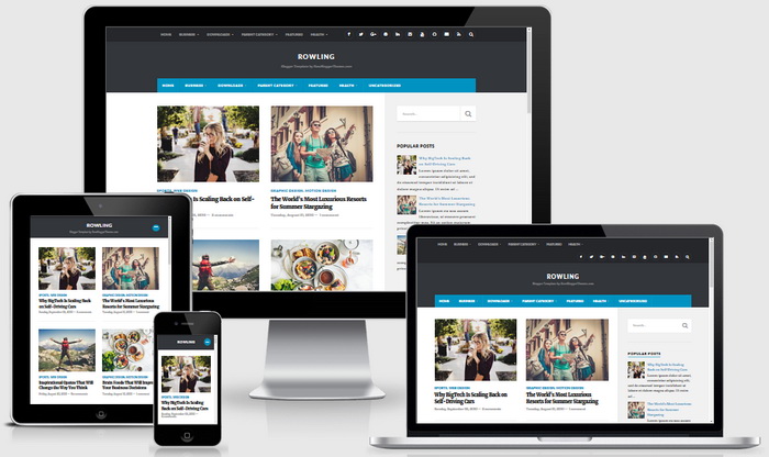 Responsive View - Rowling Blogger Template