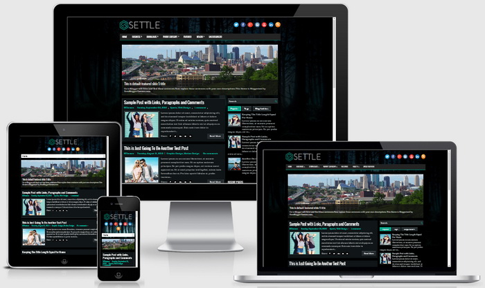 Responsive View - Settle Blogger Template
