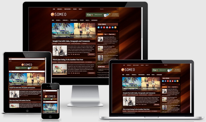 Responsive View - Someo Blogger Template