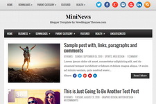 MiniNews Blogger Theme