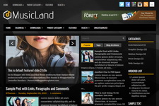 MusicLand Blogger Theme